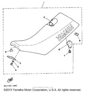 WR250Z Сиденье