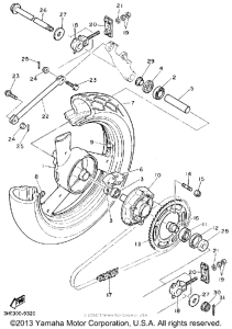 FZR600RA Переднее колесо