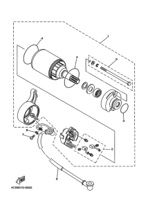 TW200E ｽﾀｰﾃｲﾝｸﾞﾓｰﾀ