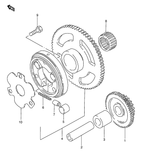 GN125 Муфта стартера