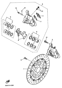 SRX400 ﾌﾛﾝﾄﾌﾞﾚｰｷｷﾔﾘﾊﾟ