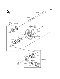 BJ250 Переднее колесо