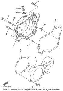 YZ80L Боковые крышки