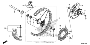  Переднее колесо