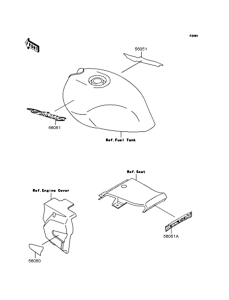 ZR250 Наклейки