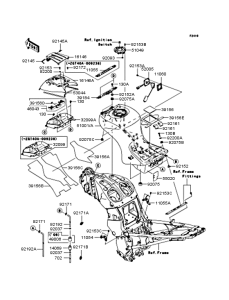 ZG1400 Топливный бак