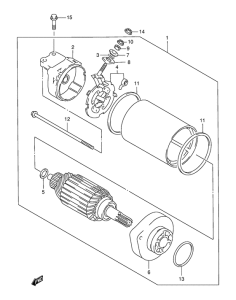 LS650 Стартерный мотор