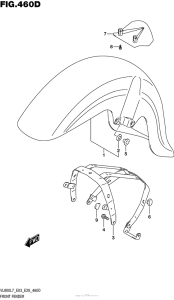 VL800T Front Fender (Vl800Tl7 E03)