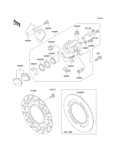 KX100 Rear brake(d4 / d5)