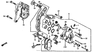 CB1000 Передний суппорт