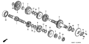 CB250 Трансмиссия