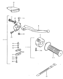 TS125 Right handle switch