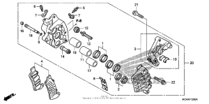 GL1800 Right front brake caliper (gl1800)