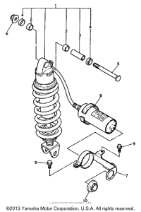 FZR750RT Амортизаторы задние
