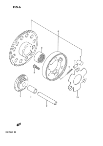 RG125 Муфта стартера