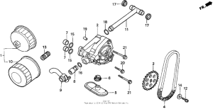 VT600CD2 Масляный насос