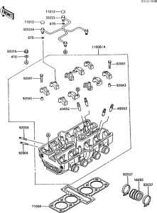 ZX600 Головка цилиндров