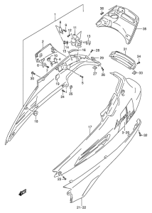 AG100 Обтекатель задний