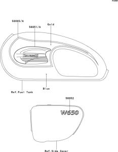 EJ650 Decals(blue / gold)