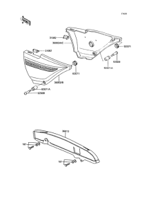 KH125 Side cover / chain case