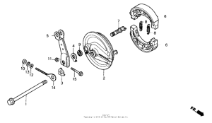 ZB50 Задний тормоз