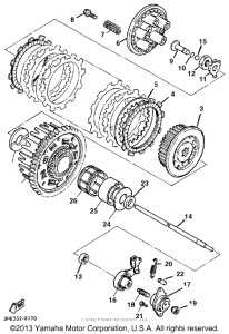 FZR600RD Сцепление