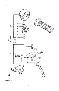 GSX550 Left handle switch