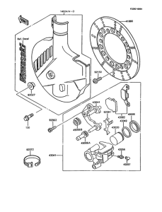 KMX125 Передний тормоз