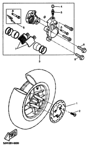 EW50 Передний суппорт
