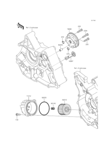 KL110 Масляный насос и фильтр