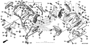 ST1300 (ABS) Нижний обтекатель