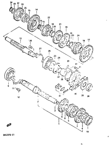 DR125 Трансмиссия