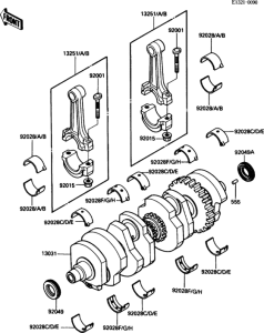 ZG1200 Коленвал