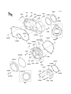 VN750 Крышки двигателя