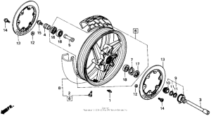  Переднее колесо