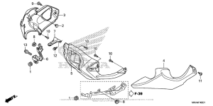 NC700X (DCT) Under Cowl (2)
