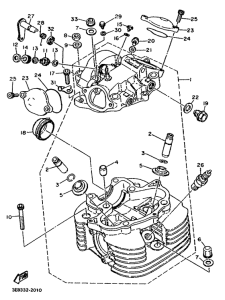 SR500 Головка цилиндров