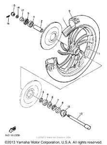 XJ650RJ Переднее колесо