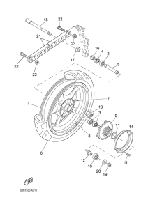 BT1100 Переднее колесо