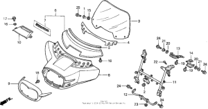 GL1500CF Обтекатель