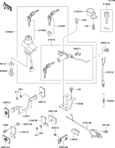ZR550 Ignition switch(zr550-b3 / b4)
