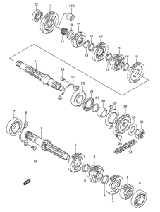 VL125 Трансмиссия