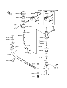 VN1500 Задний торм цилиндр