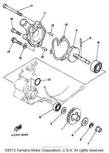 YZ125S Водяной насос