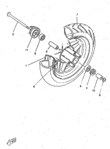 CW50RSP Переднее колесо