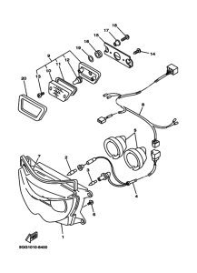 TDM850 Headlight assy