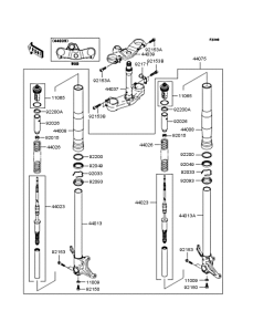 ZX600 Передняя вилка