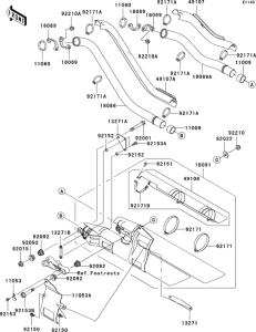 VN1600 Muffler(s)(-jkbvnka1 4a010963)