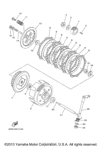 TTR125EX Сцепление