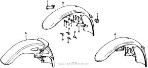 CB750 Переднее крыло